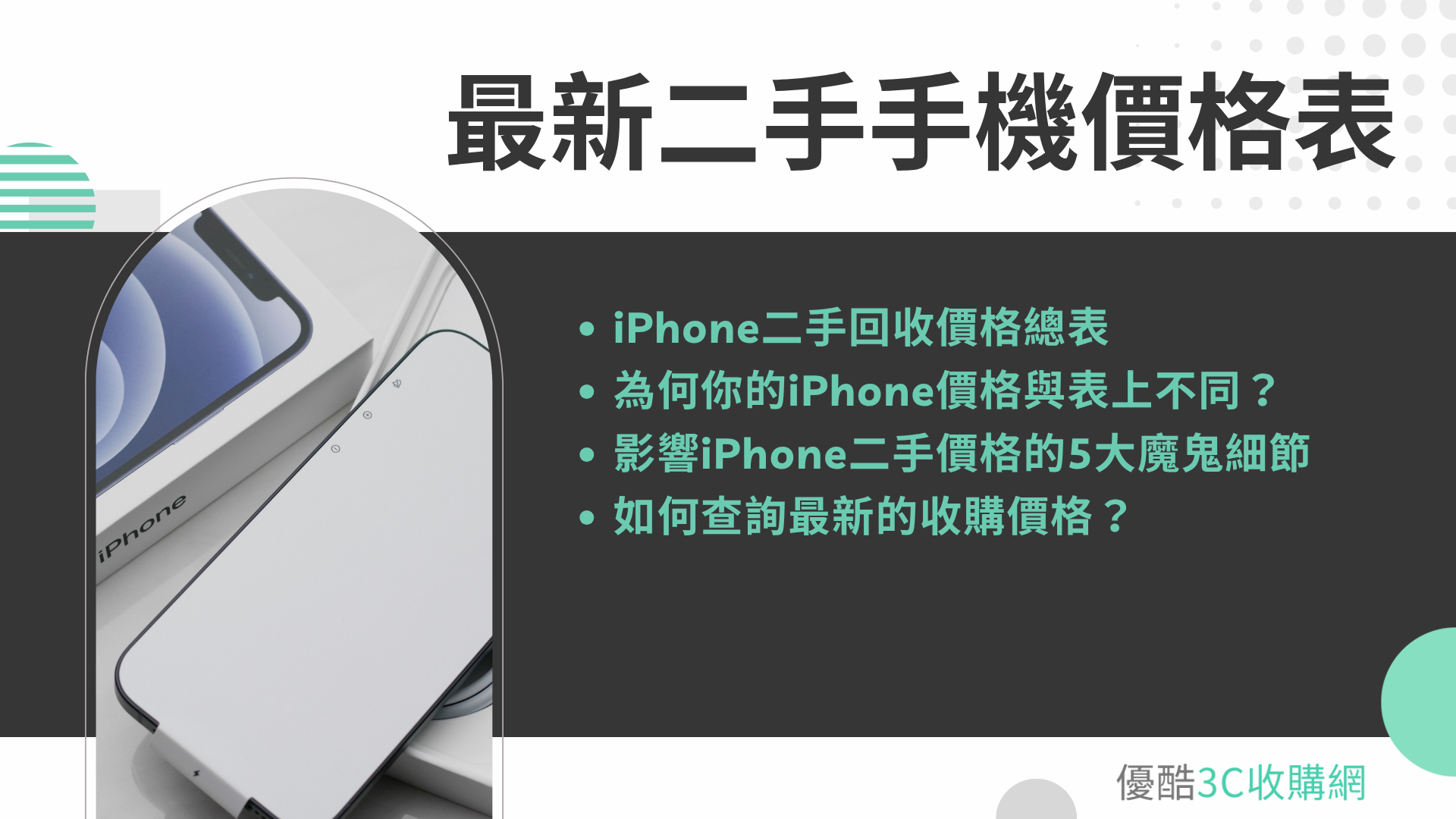 最新iPhone二手手機價格表｜iPhone15到iPhone11/Pro回收價總整理